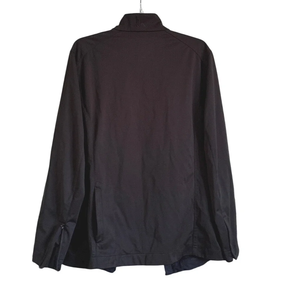 Ninox Merino Wool Blend Full Zip Jacket Mens L Black Technical Softshell